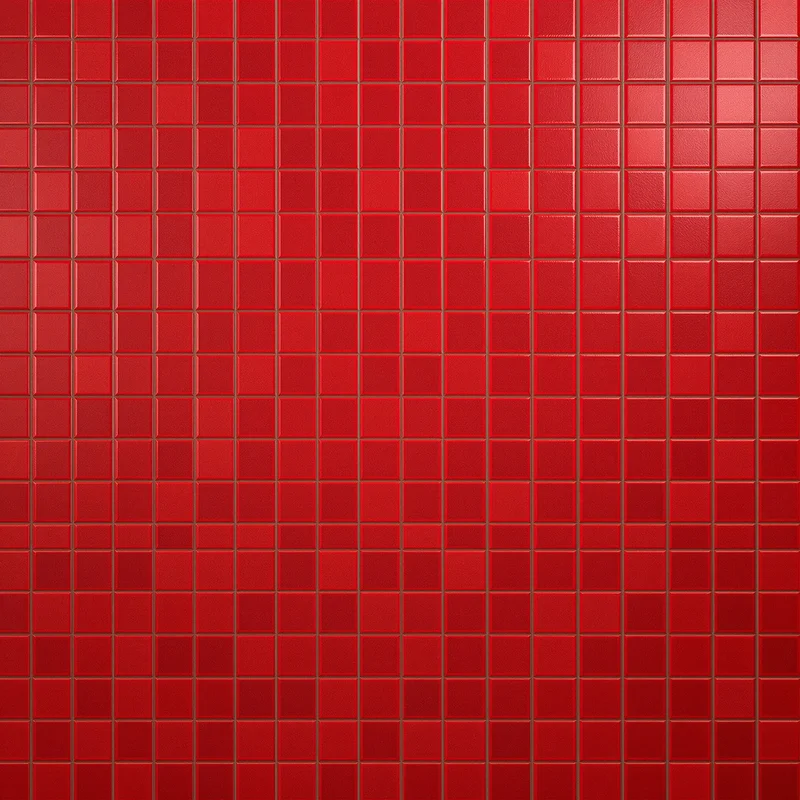 Red Mosaic Tile Background