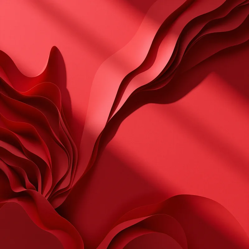 Red Paper Relief Background