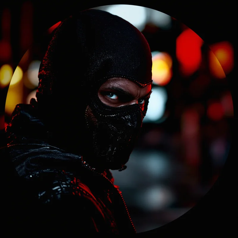 Red Hood avatar profile image with dark tone