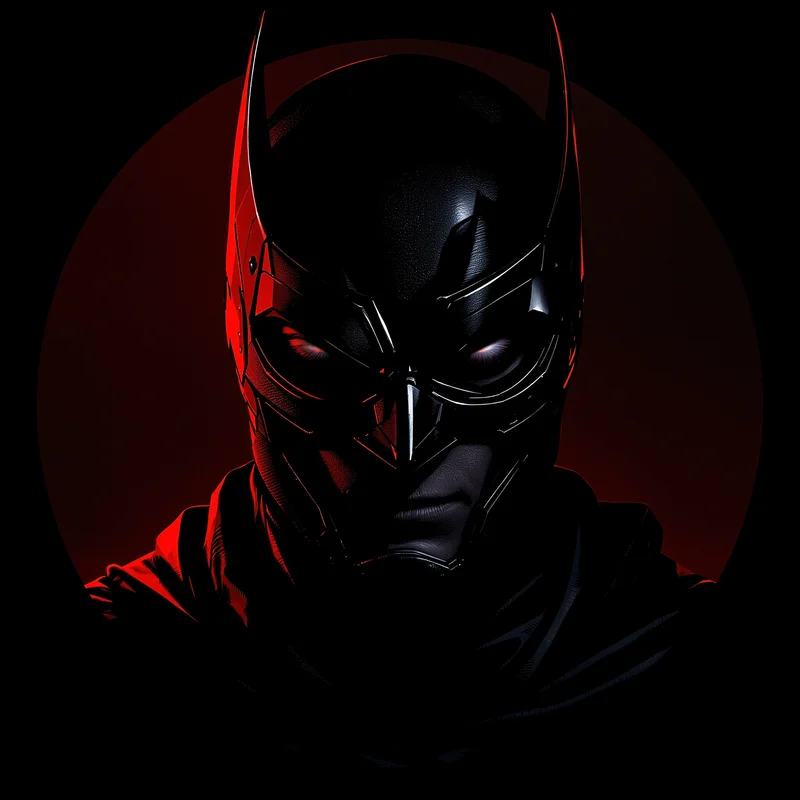 Red Hood avatar profile image with dark tone