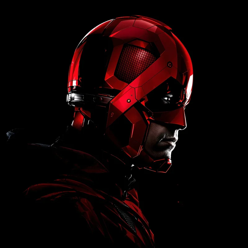 Red Hood PFP with strong vigilante composition