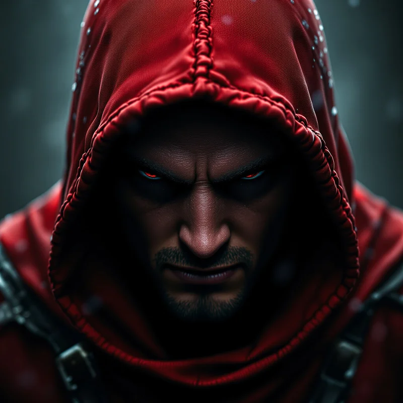 Red Hood PFP with strong vigilante composition