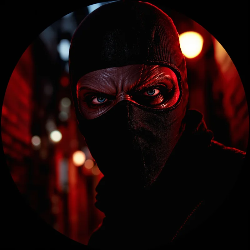 Red Hood avatar profile image with dark tone