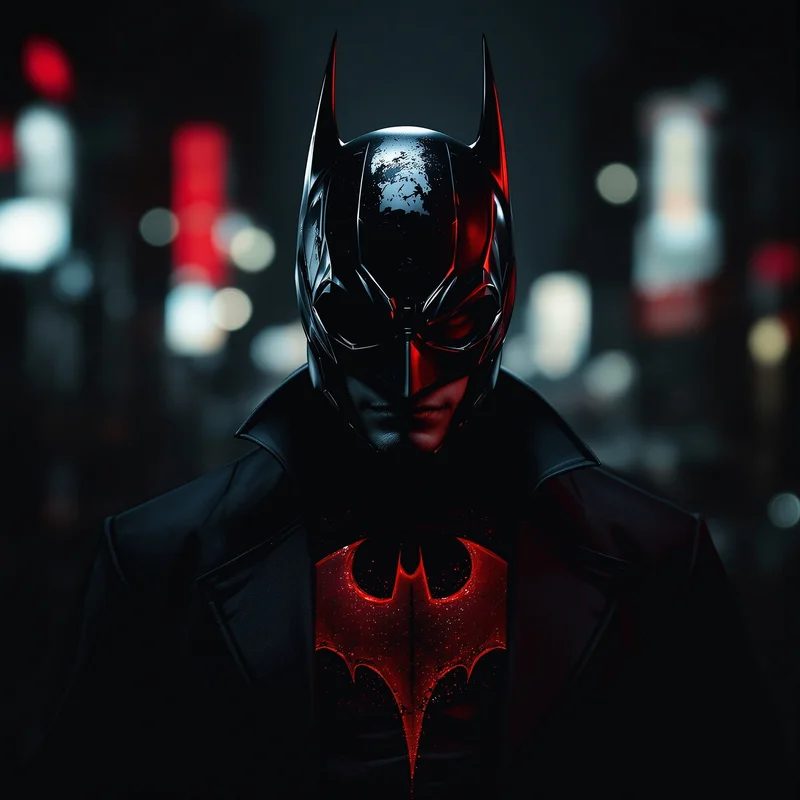 Red Hood avatar portrait with controlled intensity