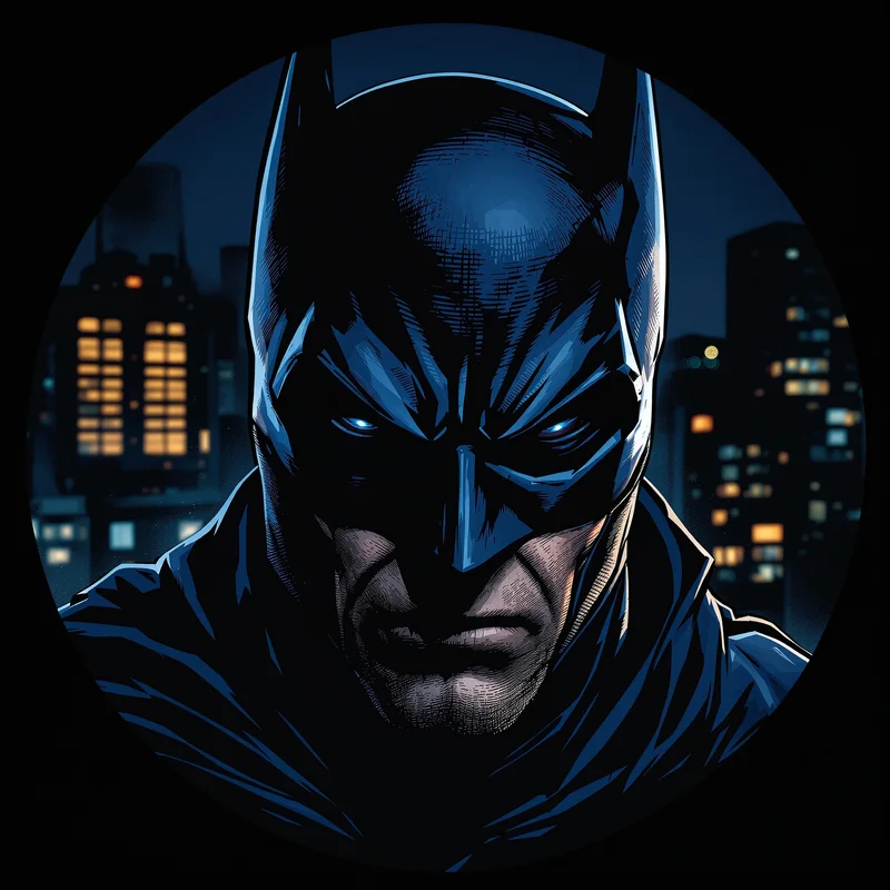 Red Hood avatar portrait with controlled intensity