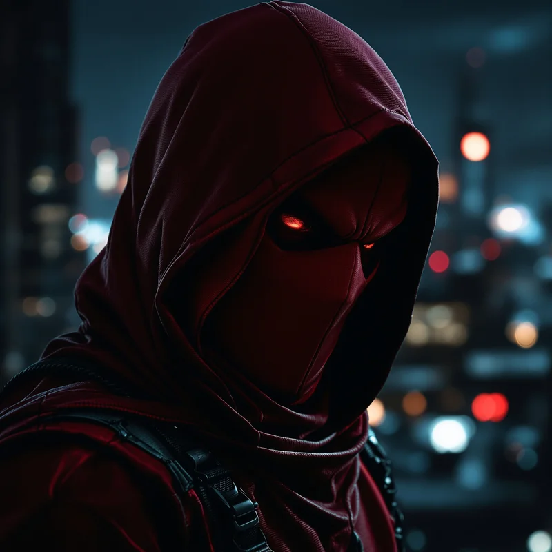 Red Hood PFP avatar with antihero identity