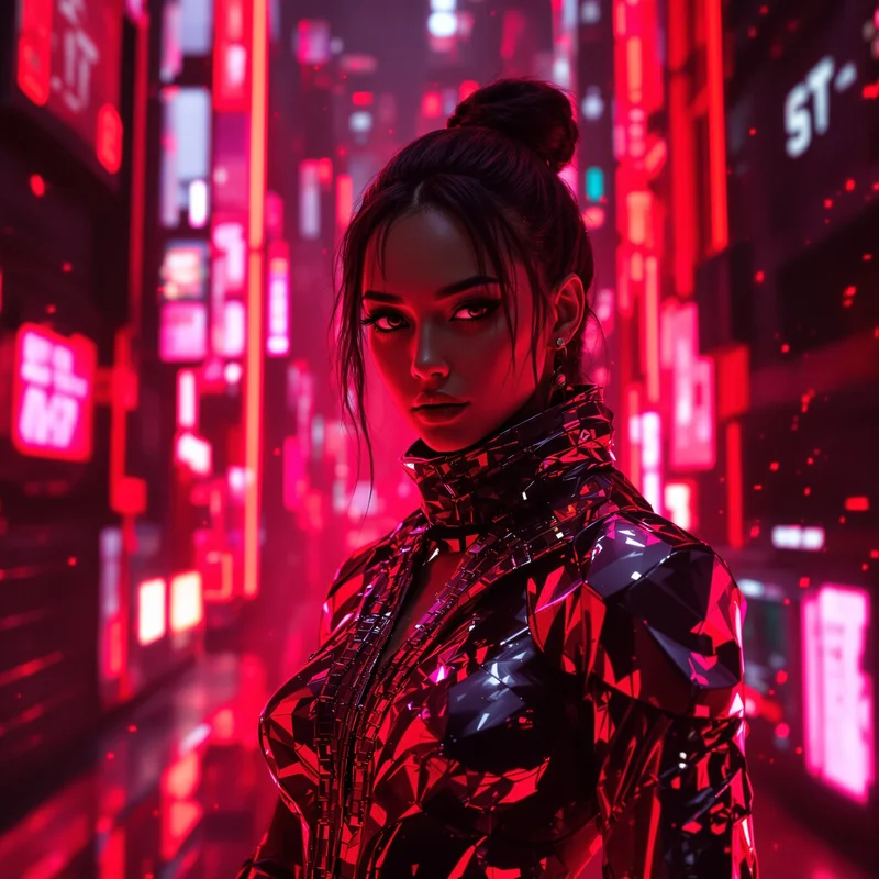 Neon Red PFP.