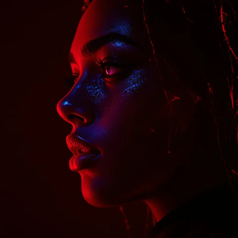 Red PFP avatar with bold identity and strong clarity