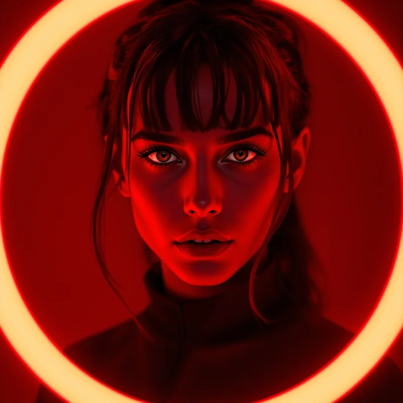 Red PFP avatar with bold identity and strong clarity