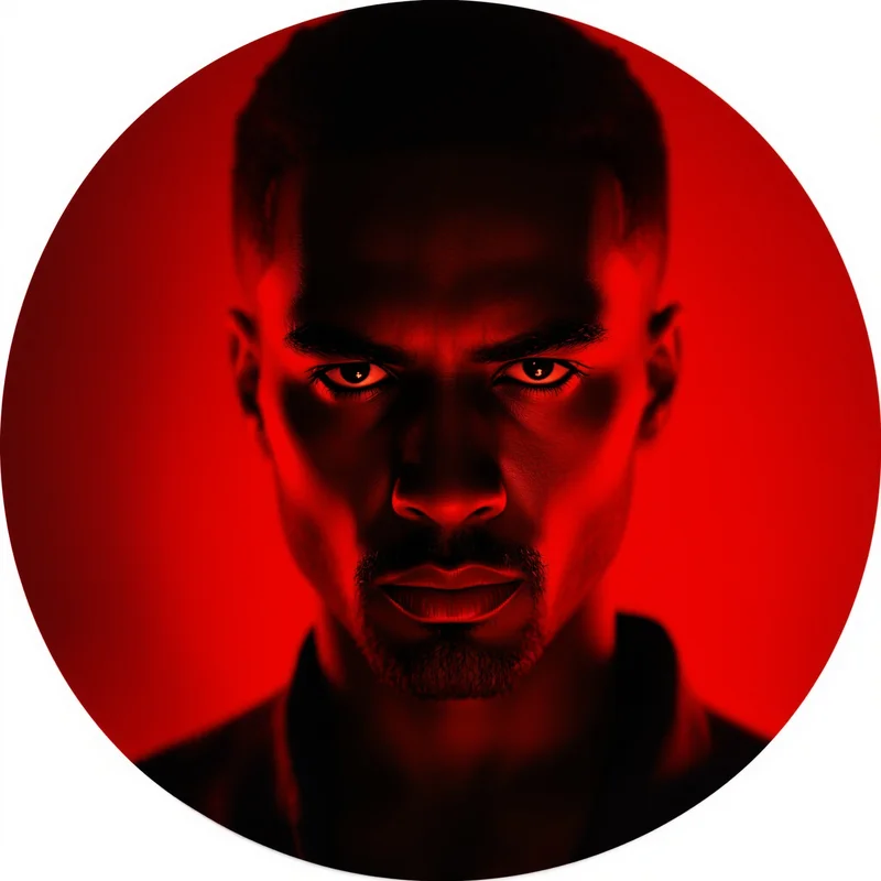 Red PFP avatar with bold identity and strong clarity