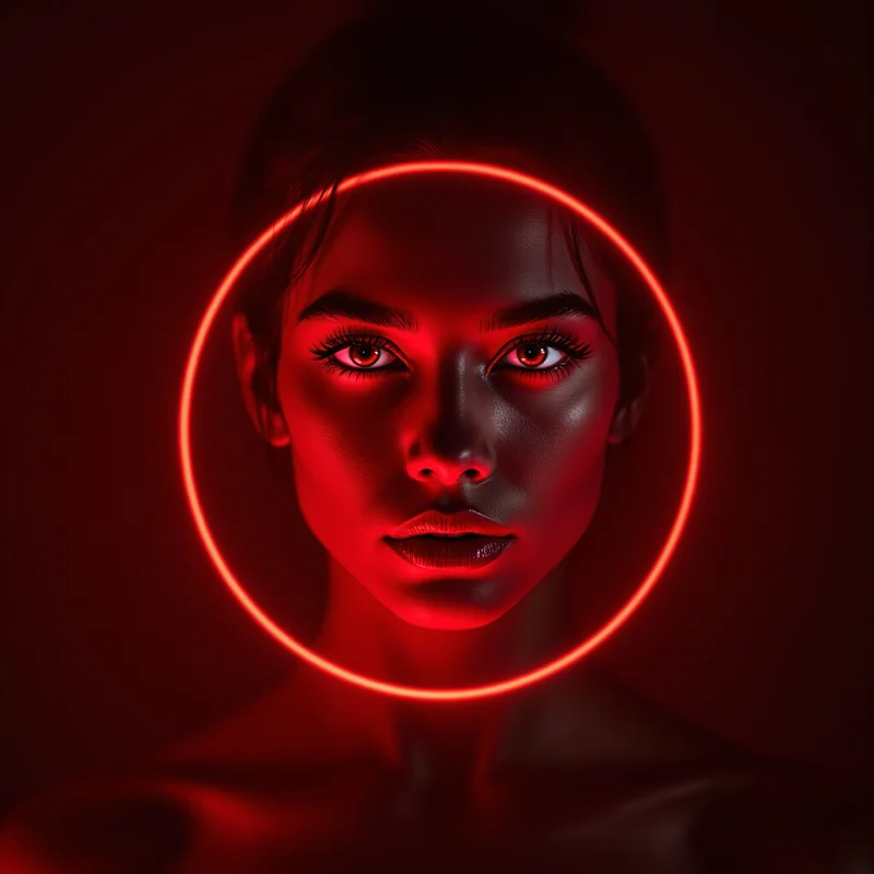 Red PFP avatar with bold identity and strong clarity