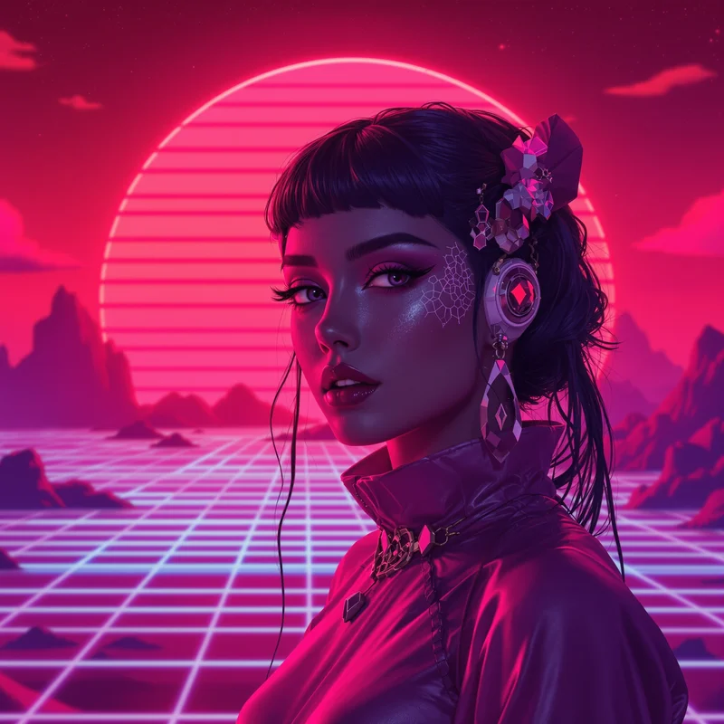 Vaporwave Red PFP.