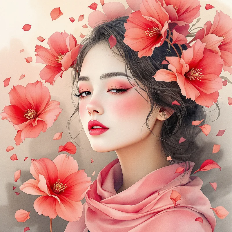 Watercolor Red PFP.
