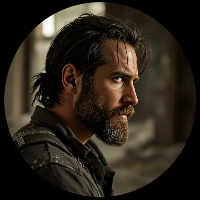 Rick Grimes avatar profile image with intense expression