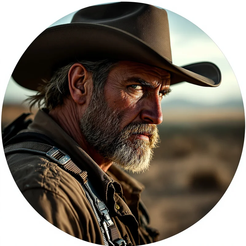 Rick Grimes PFP with gritty composition and clear identity