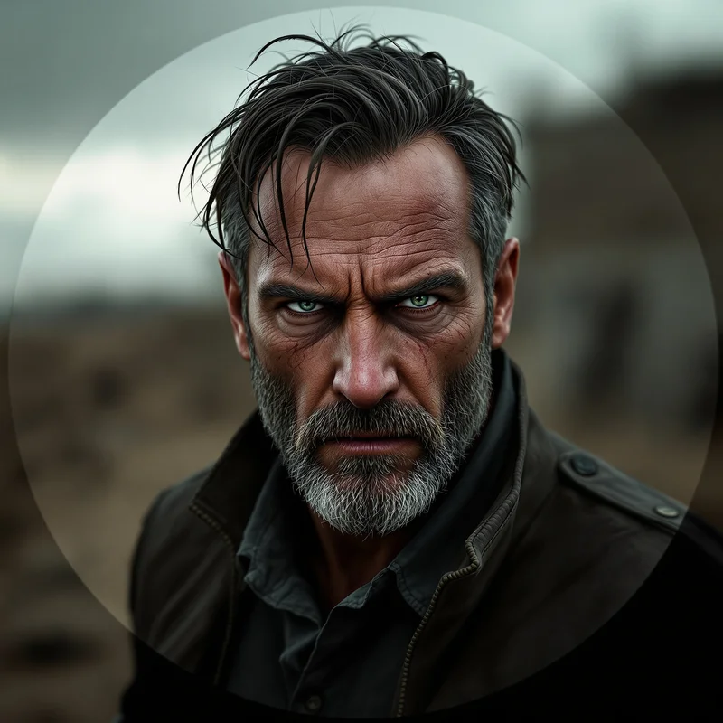 Rick Grimes avatar profile image with intense expression