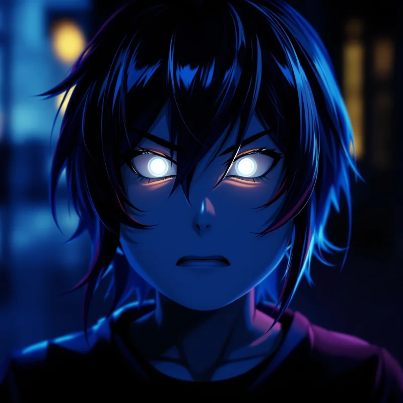anime roblox pfp with glowing anime eyes