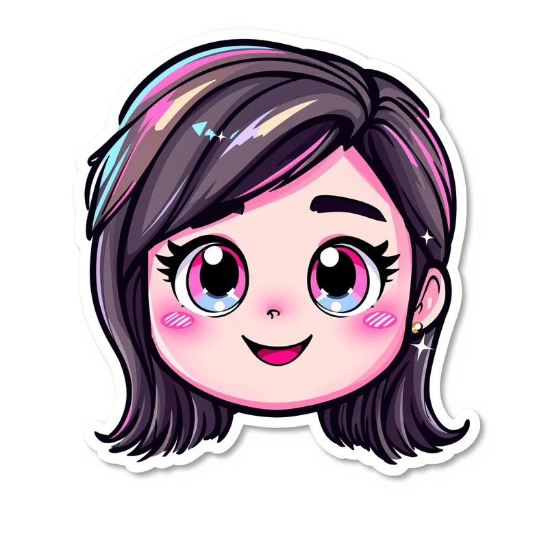 cute chibi roblox pfp with oversized expressive eyes