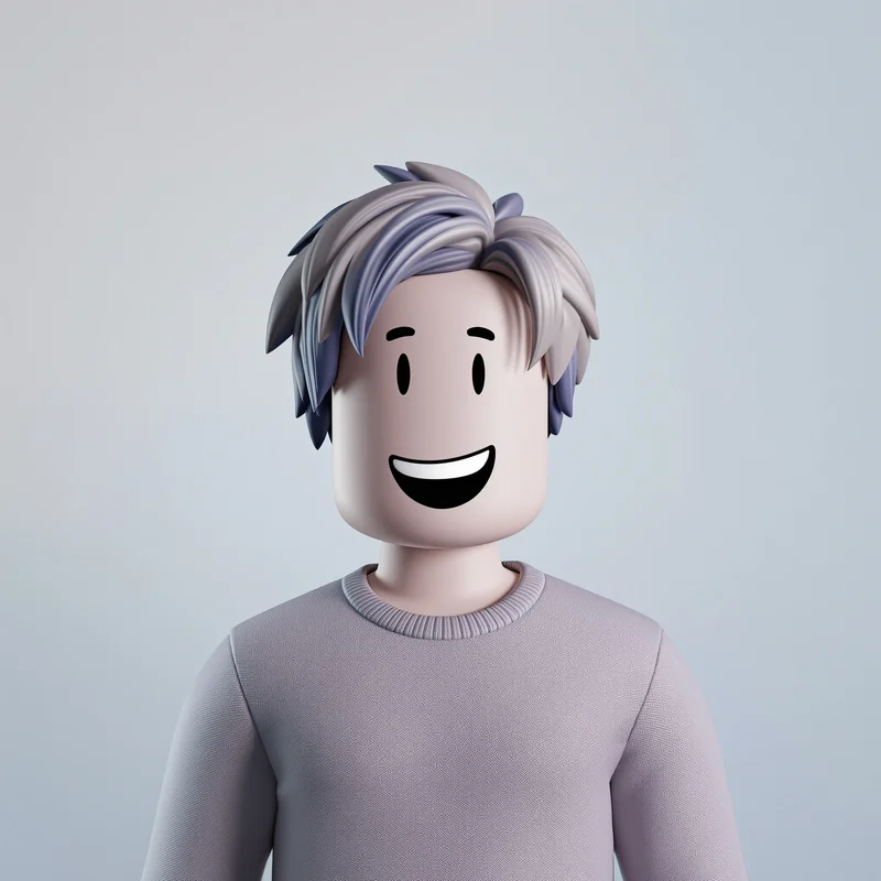Roblox avatar profile image with simple structure and strong identity