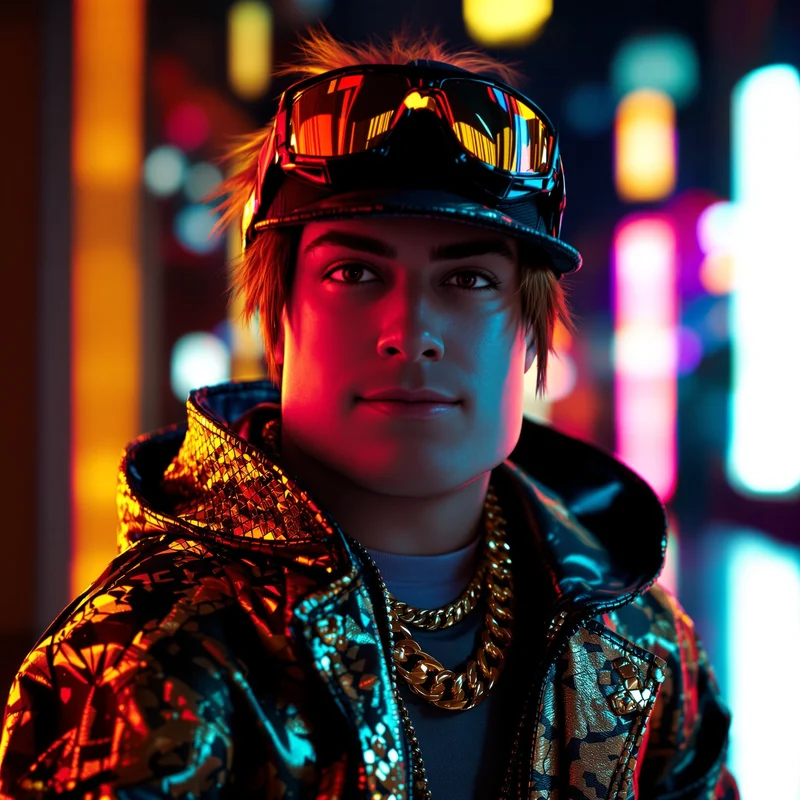 roblox celebrity pfp with luxury influencer energy