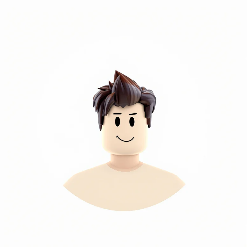 Roblox avatar profile image with simple structure and strong identity
