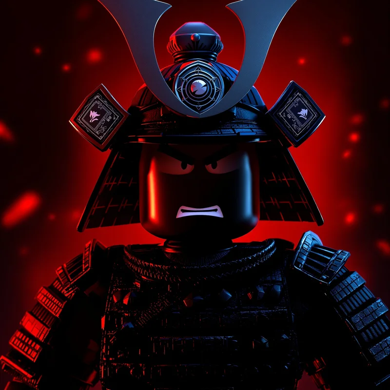roblox samurai pfp with warrior armor aesthetic