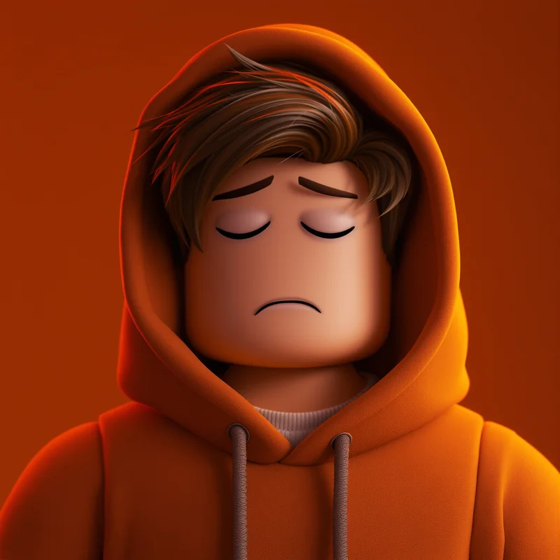 sleepy roblox pfp with cozy emotional warmth