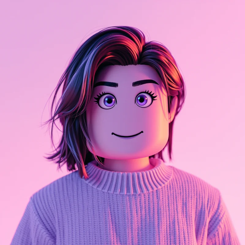 soft aesthetic roblox pfp with dreamy pastel lighting