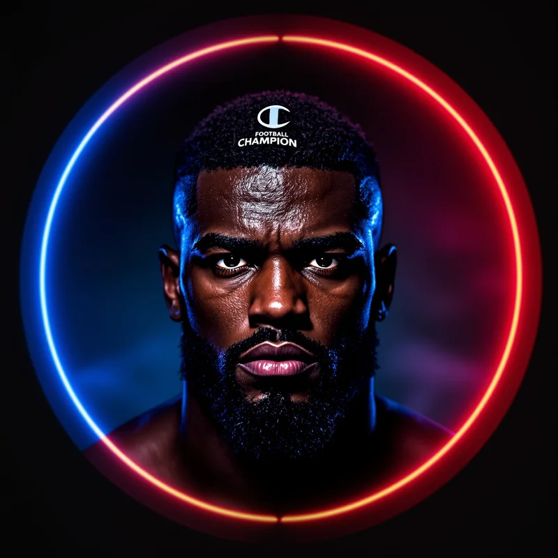 Ronaldo avatar profile image with champion focus