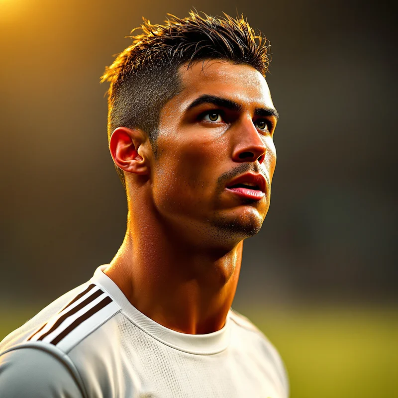 Ronaldo avatar portrait with dominant presence