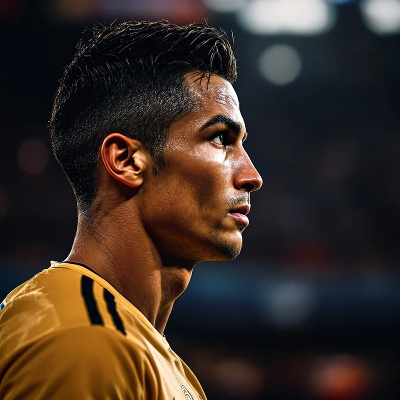 Ronaldo avatar portrait with dominant presence
