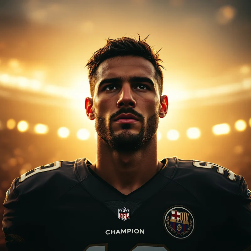 Ronaldo avatar profile image with champion focus