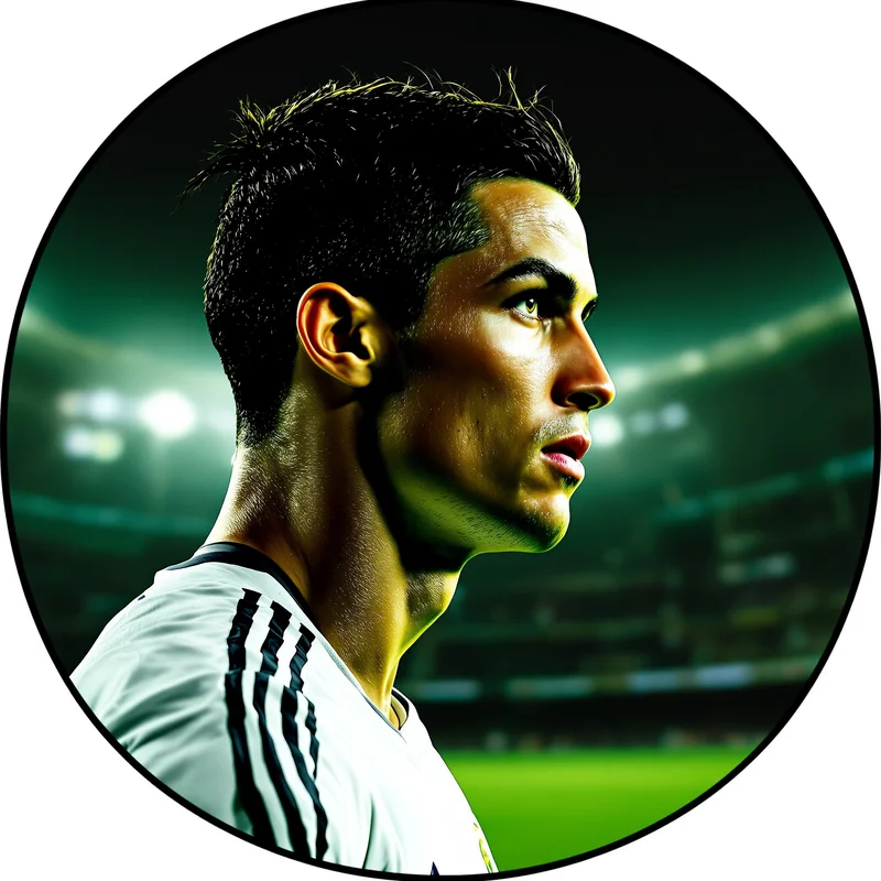 Ronaldo avatar portrait with dominant presence