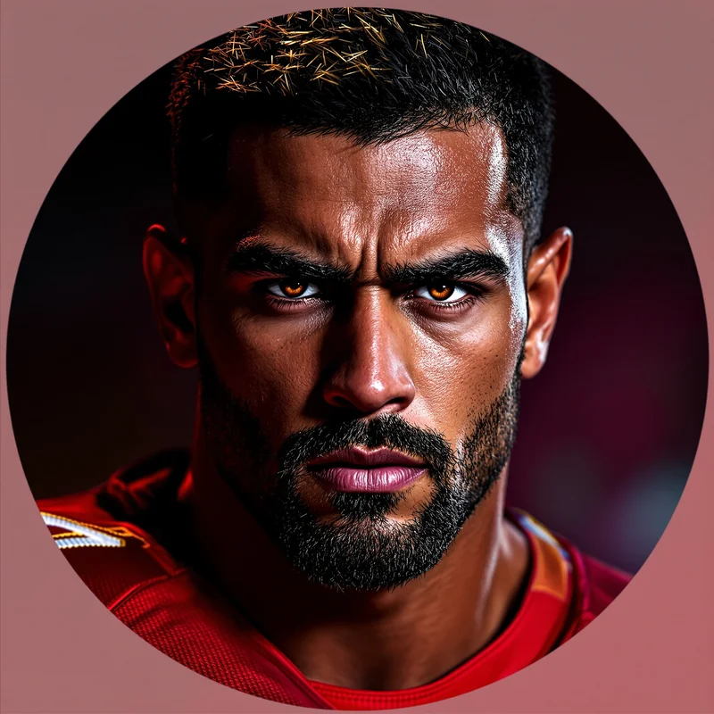 Ronaldo avatar portrait with dominant presence