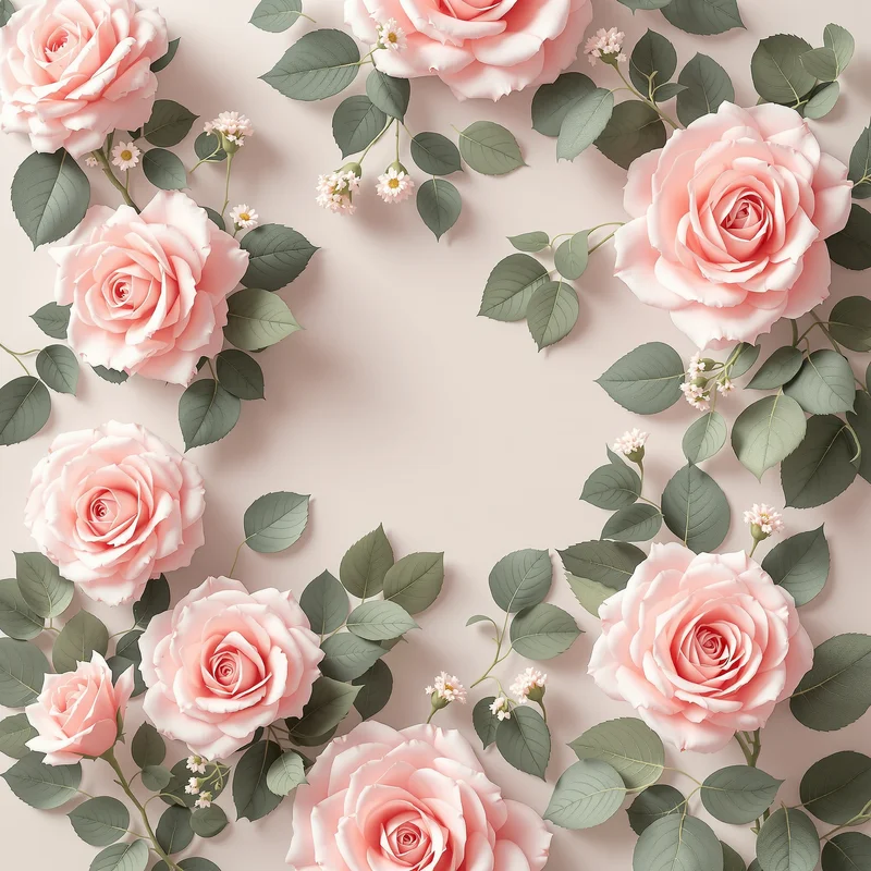 Calm pink rose background