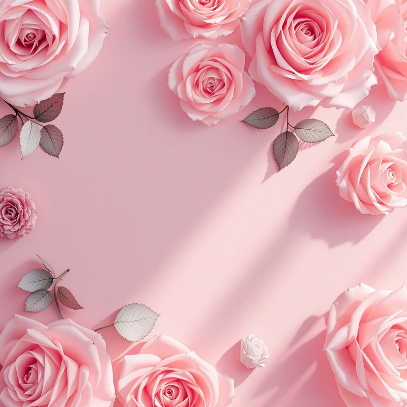 Calm pink rose background