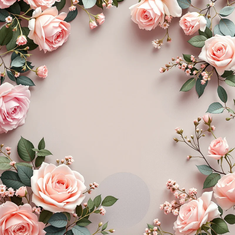 Eternal blush rose background