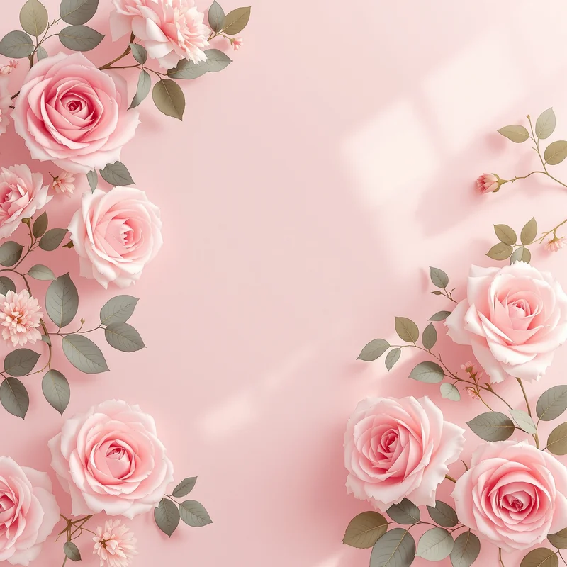 Gentle blush rose background