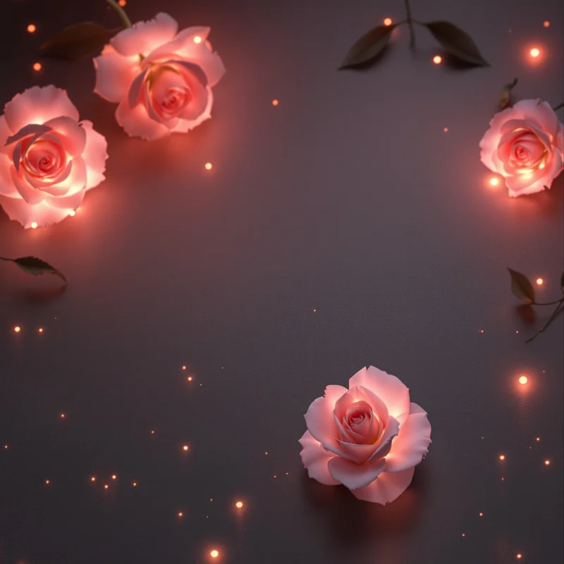 Luminous soft rose background