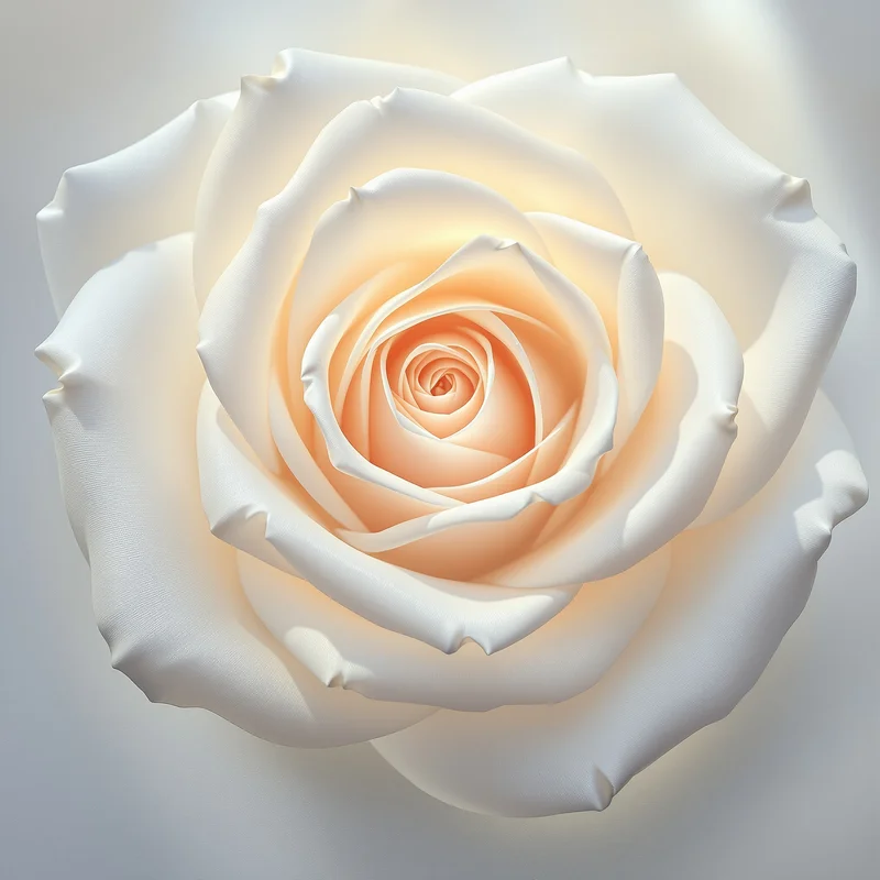 Luminous white rose background