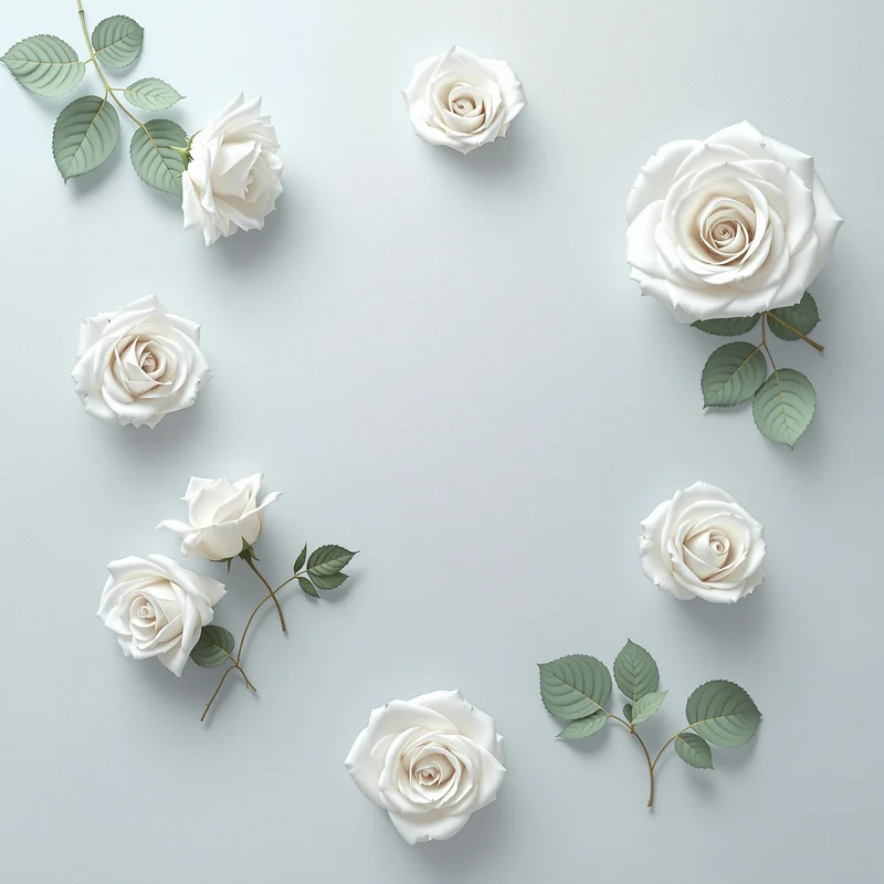 Luxury white rose background