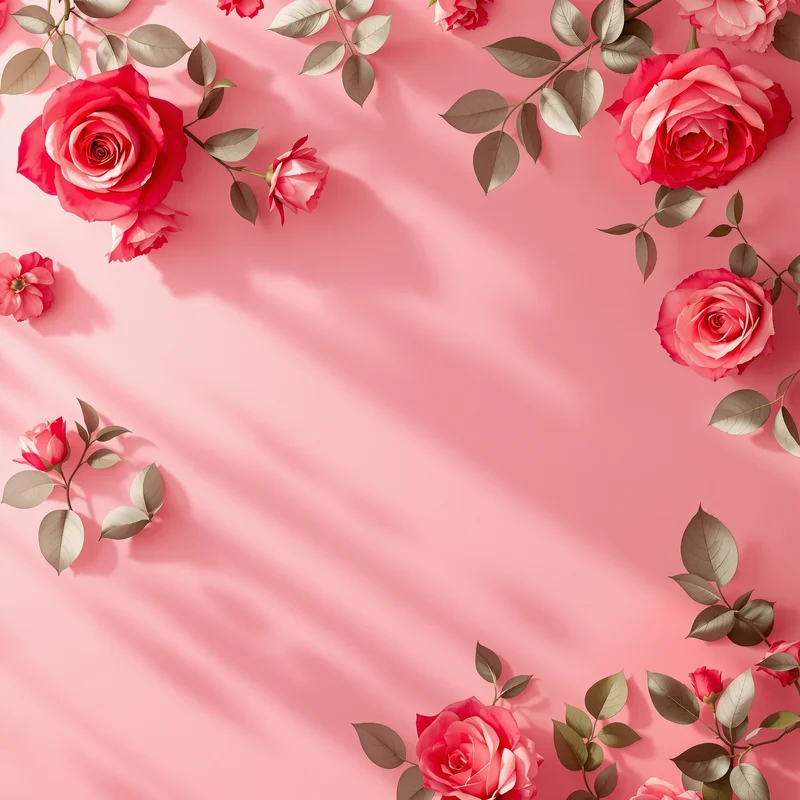 Mystic red rose background