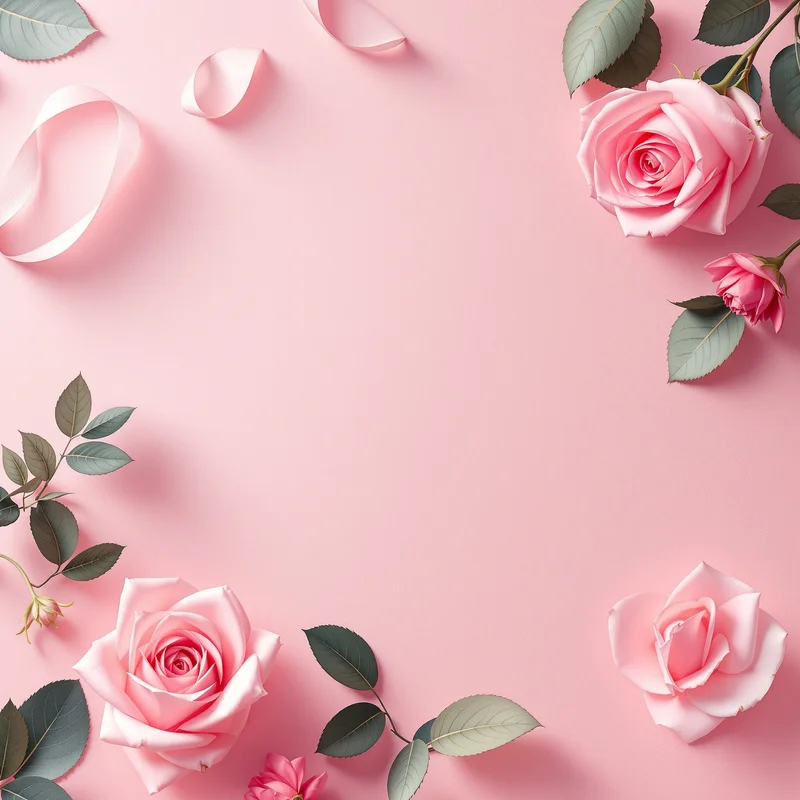 Studio minimal rose background