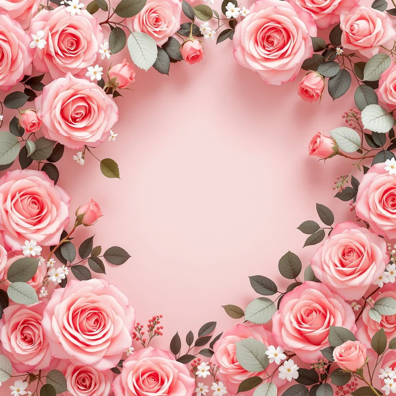 Warm pink rose background