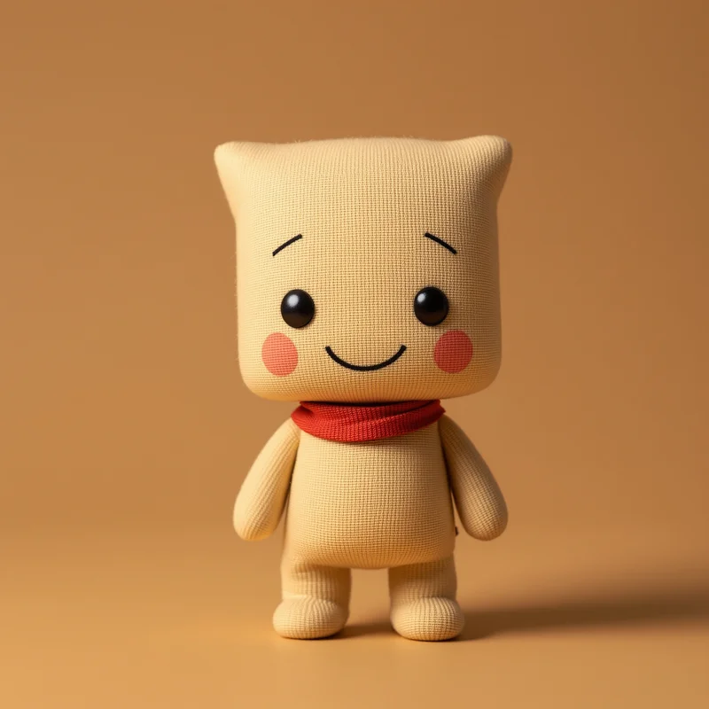 Sackboy avatar image with stitched fabric for messaging profile icon