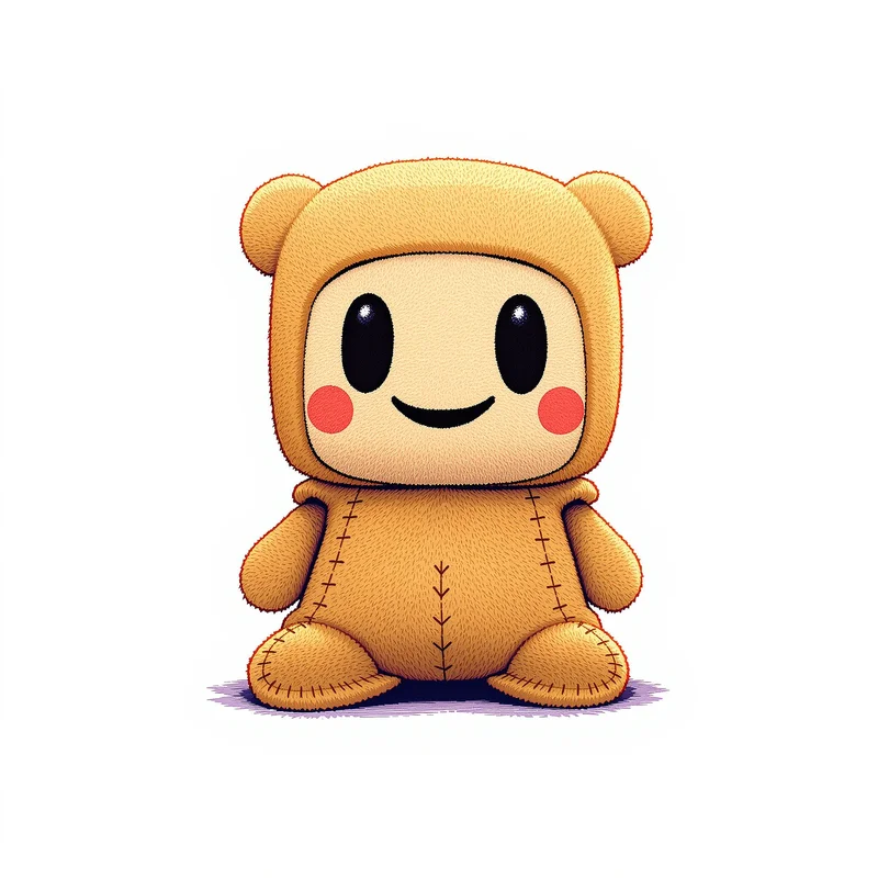 Sackboy portrait icon with soft texture for gaming identity