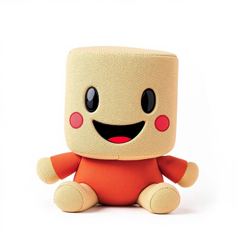 Sackboy portrait icon with soft texture for profile picture use