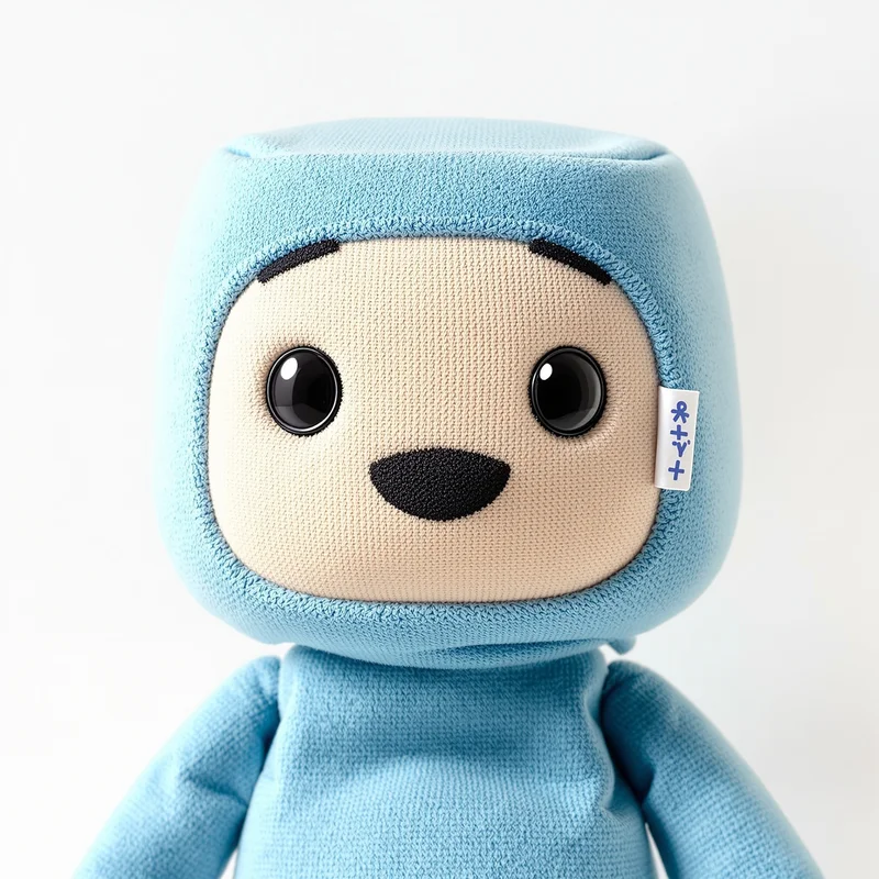 Sackboy profile picture with stitched fabric for avatar display