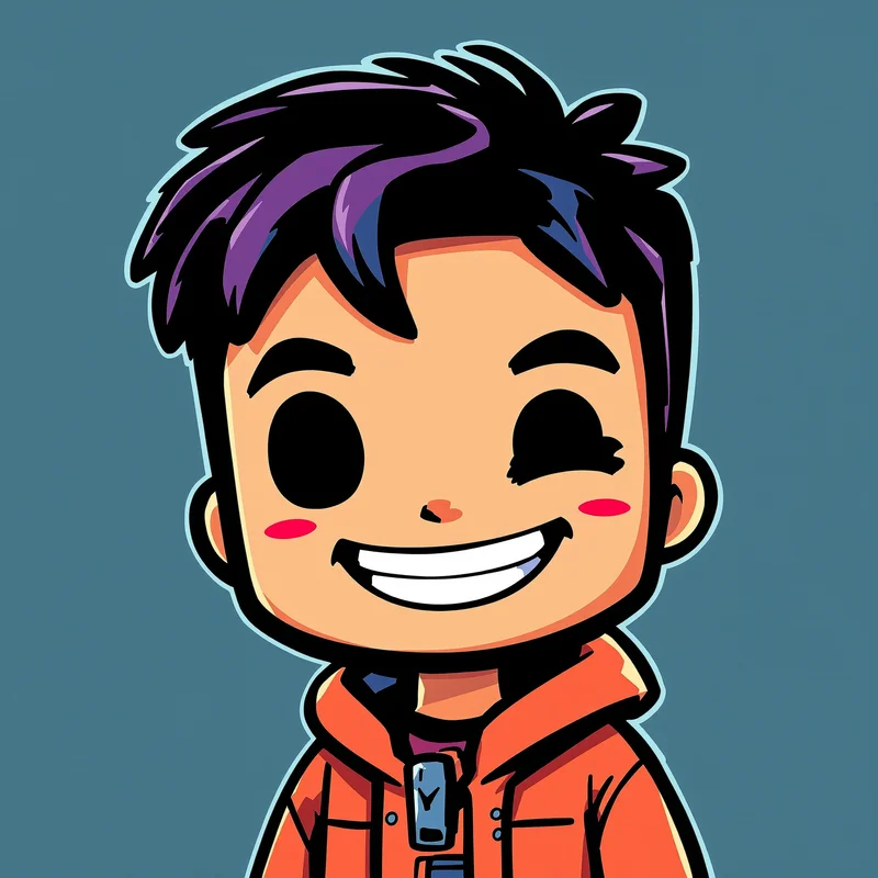 Sackboy portrait icon with stitched fabric for gaming identity