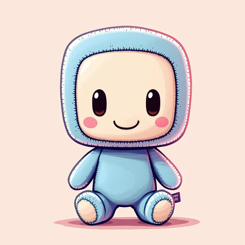 Sackboy profile picture with stitched fabric for social media avatar